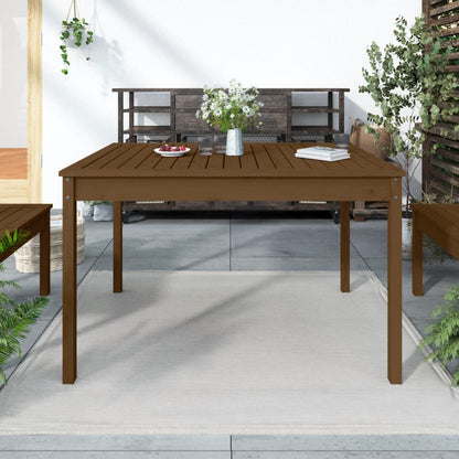 Tuintafel 121x82,5x76 cm massief grenenhout honingbruin - AllerleiShop