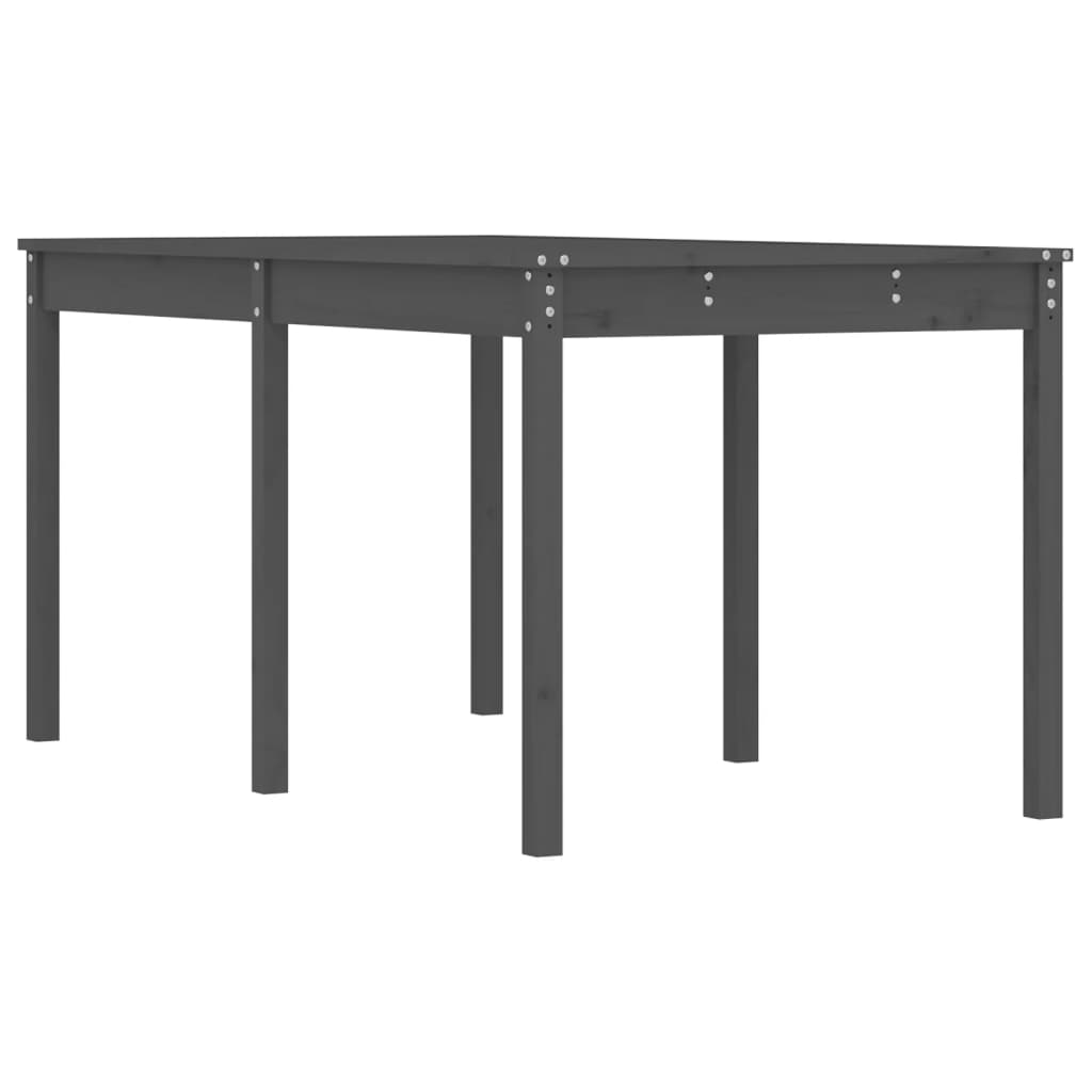 Tuintafel 159,5x82,5x76 cm massief grenenhout grijs - AllerleiShop