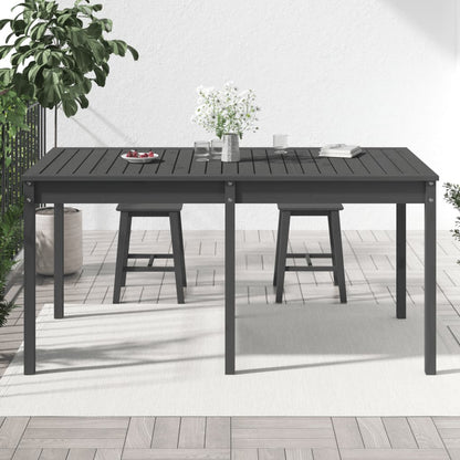 Tuintafel 159,5x82,5x76 cm massief grenenhout grijs - AllerleiShop