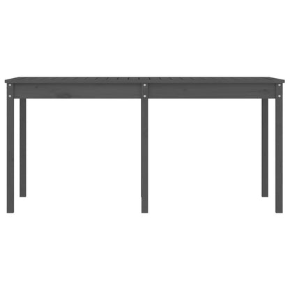 Tuintafel 159,5x82,5x76 cm massief grenenhout grijs - AllerleiShop