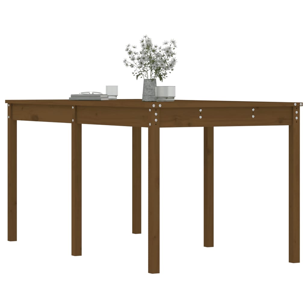 Tuintafel 159,5x82,5x76 cm massief grenenhout honingbruin - AllerleiShop