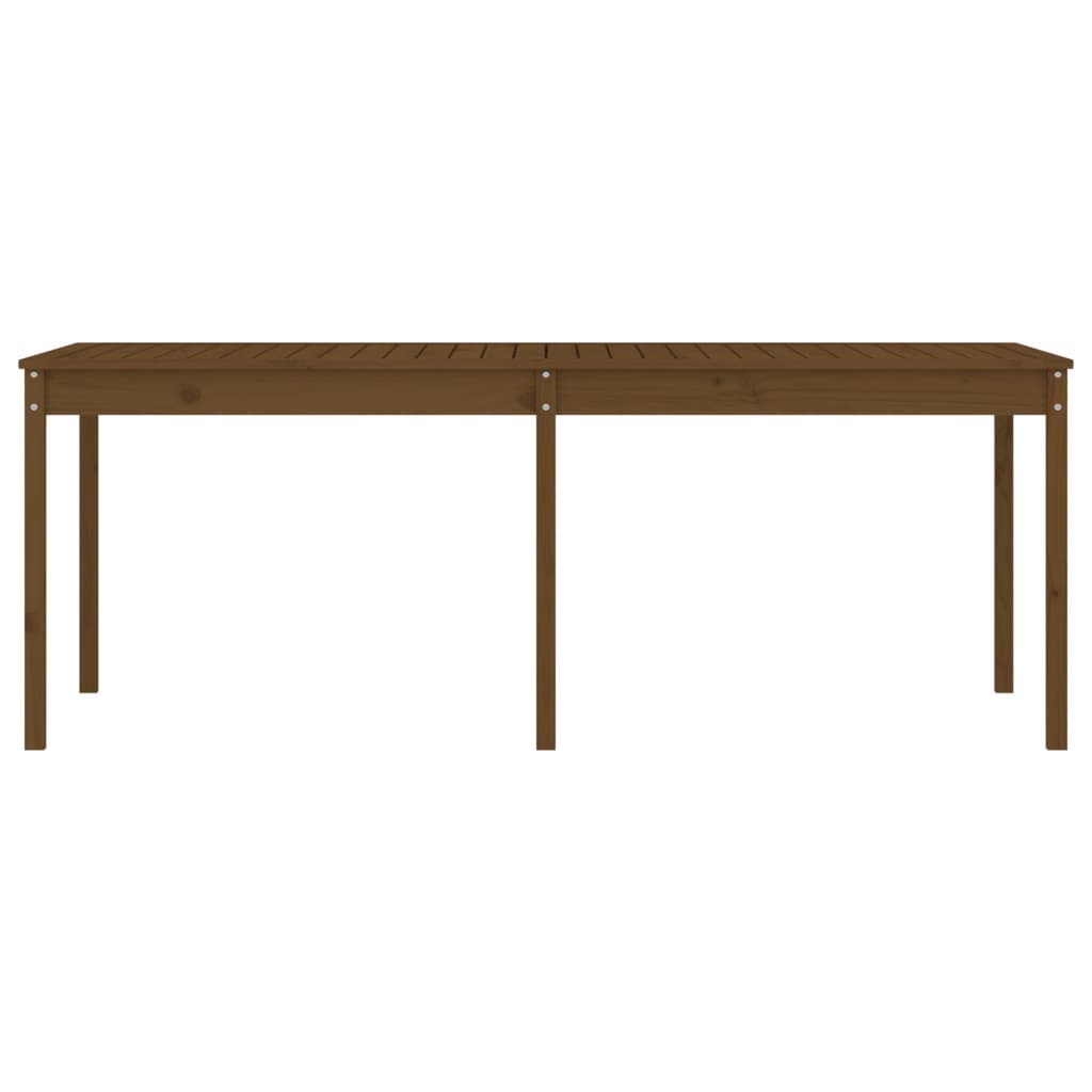 Tuintafel 203,5x100x76 cm massief grenenhout honingbruin - AllerleiShop