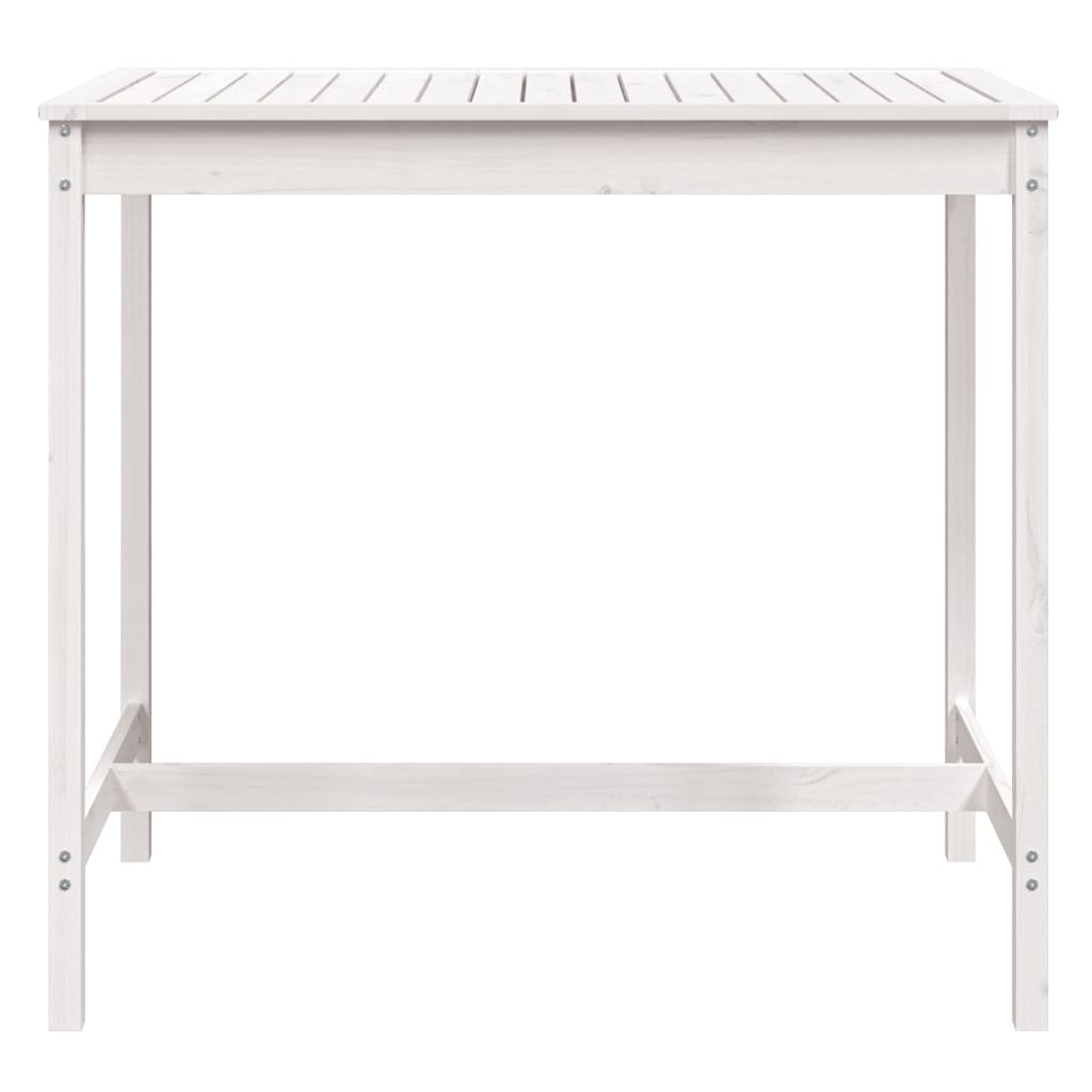 Tuintafel 121x82,5x110 cm massief grenenhout wit - AllerleiShop