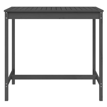 Tuintafel 121x82,5x110 cm massief grenenhout grijs - AllerleiShop