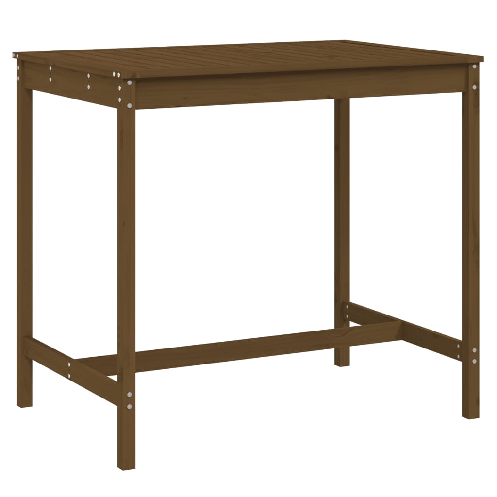 Tuintafel 121x82,5x110 cm massief grenenhout honingbruin - AllerleiShop