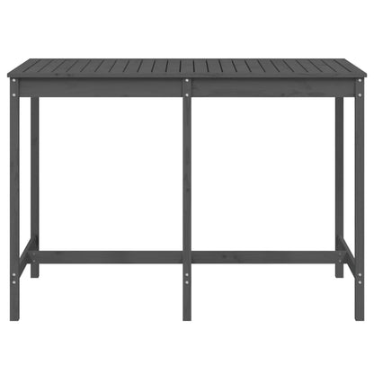 Tuintafel 159,5x82,5x110 cm massief grenenhout grijs - AllerleiShop