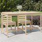 Tuintafel 203,5x90x110 cm massief grenenhout - AllerleiShop