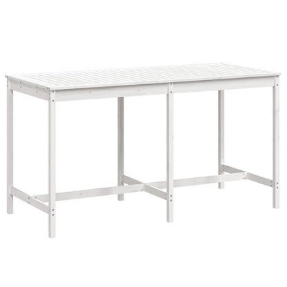 Tuintafel 203,5x90x110 cm massief grenenhout wit - AllerleiShop