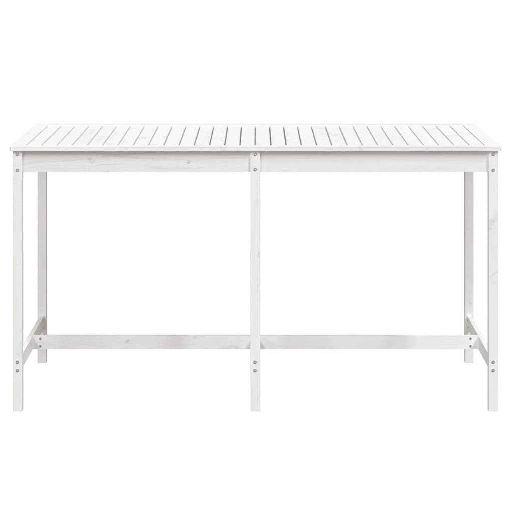 Tuintafel 203,5x90x110 cm massief grenenhout wit - AllerleiShop