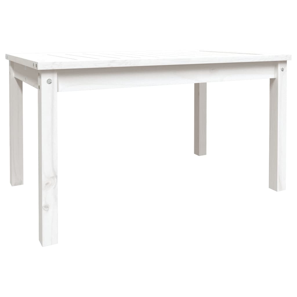 Tuintafel 82,5x50,5x45 cm massief grenenhout wit - AllerleiShop