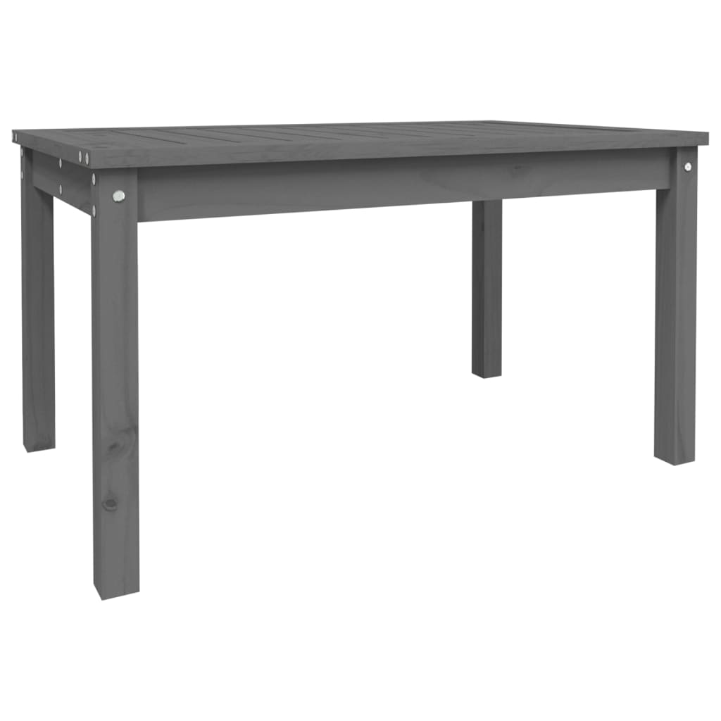 Tuintafel 82,5x50,5x45 cm massief grenenhout grijs - AllerleiShop