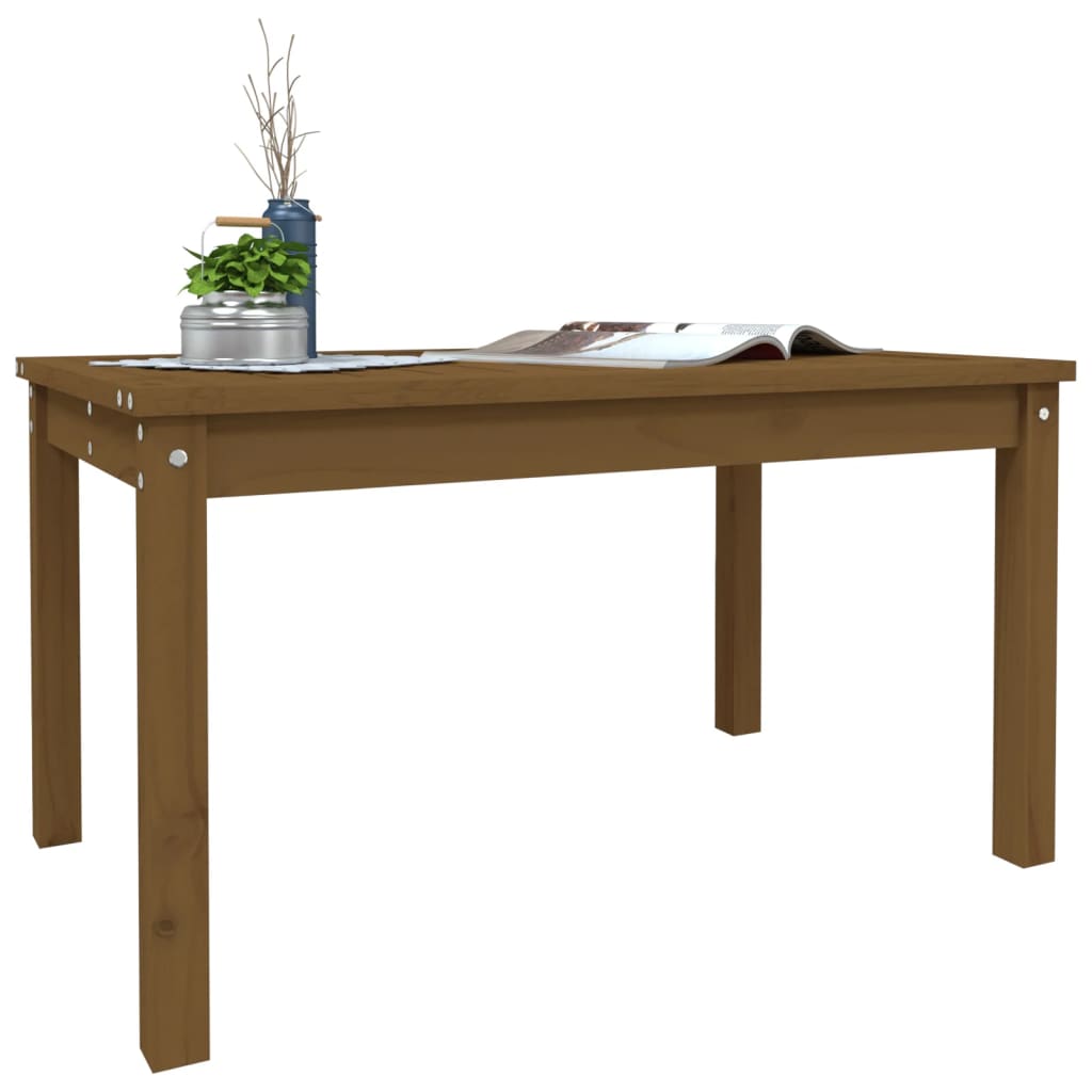 Tuintafel 82,5x50,5x45 cm massief grenenhout honingbruin - AllerleiShop