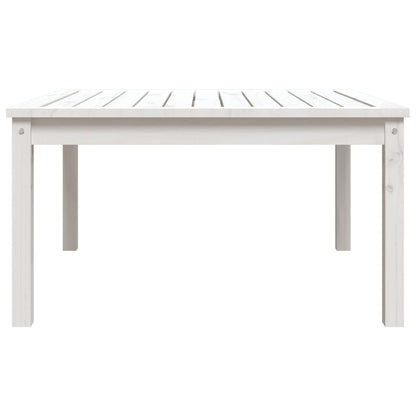 Tuintafel 82,5x82,5x45 cm massief grenenhout wit - AllerleiShop