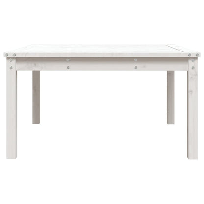 Tuintafel 82,5x82,5x45 cm massief grenenhout wit - AllerleiShop