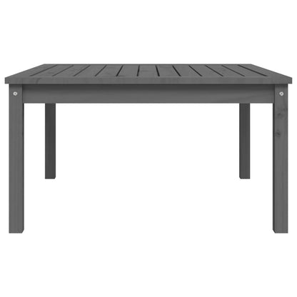 Tuintafel 82,5x82,5x45 cm massief grenenhout grijs - AllerleiShop