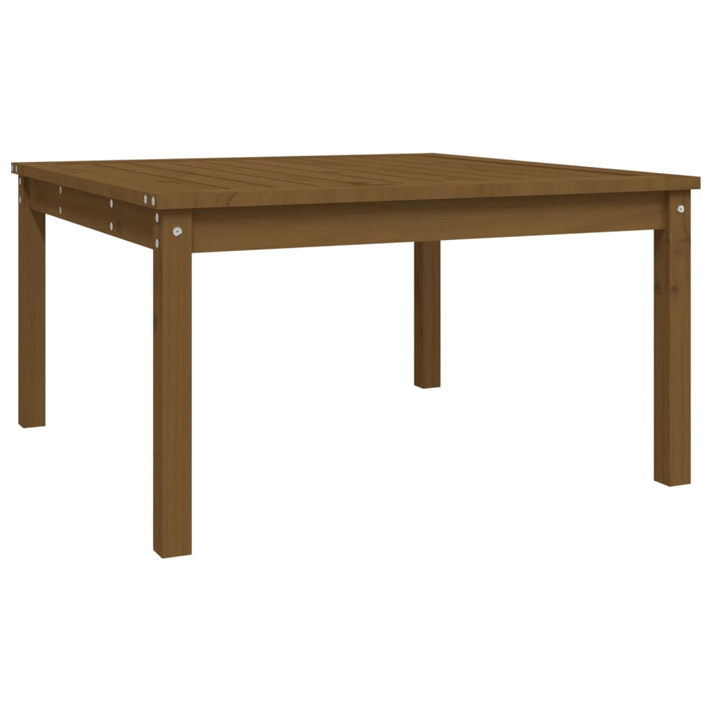 Tuintafel 82,5x82,5x45 cm massief grenenhout honingbruin - AllerleiShop