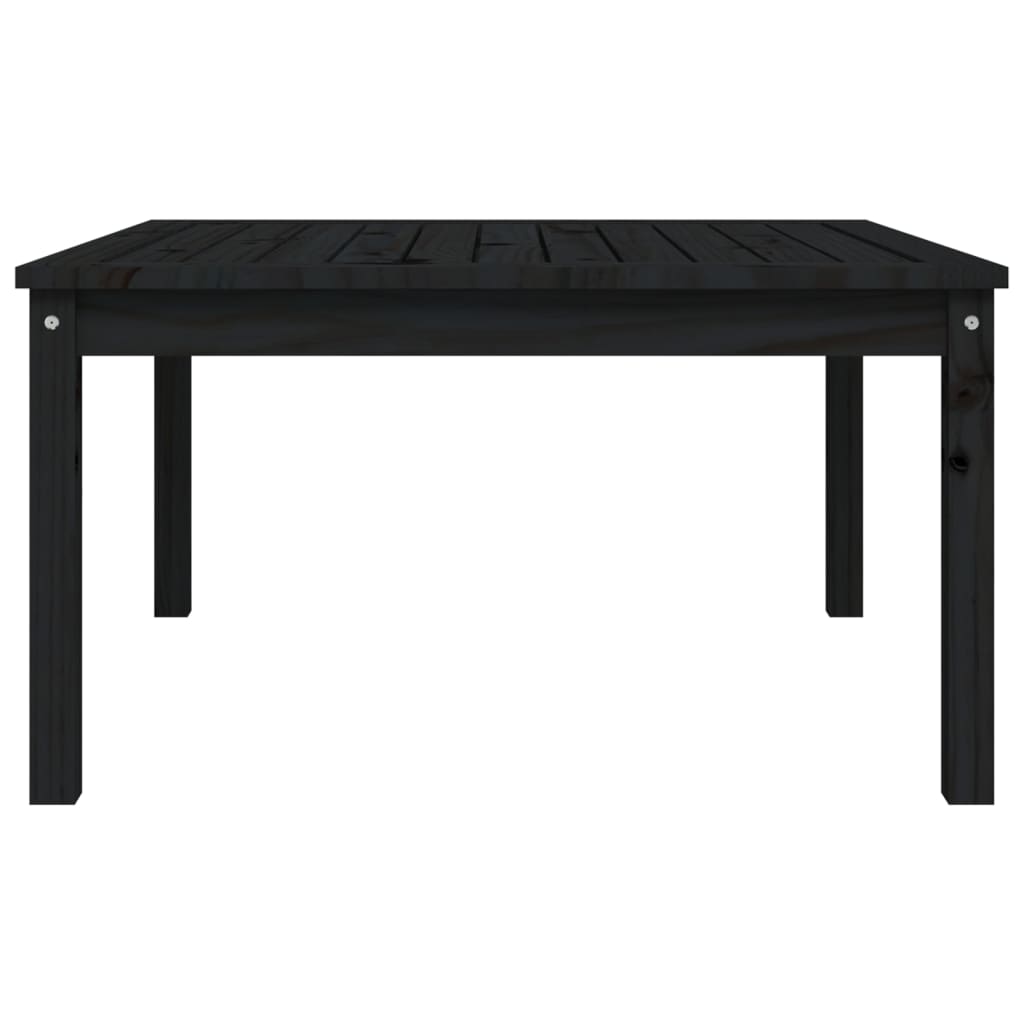 Tuintafel 82,5x82,5x45 cm massief grenenhout zwart - AllerleiShop