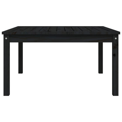 Tuintafel 82,5x82,5x45 cm massief grenenhout zwart - AllerleiShop