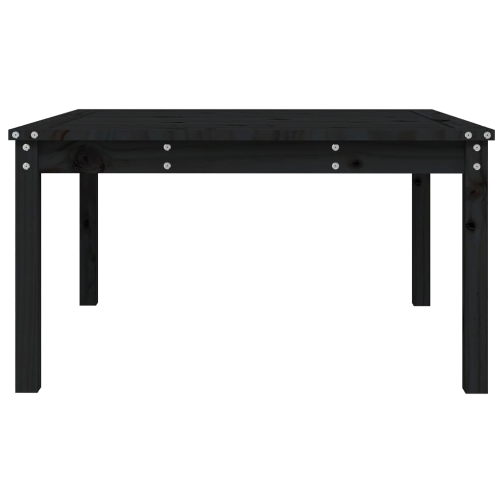 Tuintafel 82,5x82,5x45 cm massief grenenhout zwart - AllerleiShop