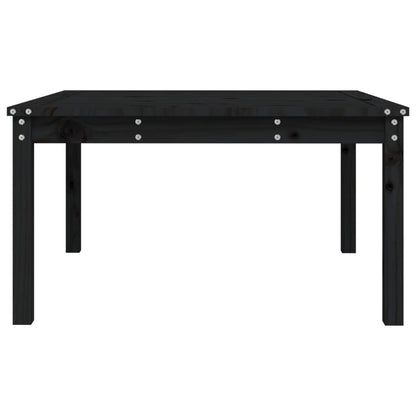 Tuintafel 82,5x82,5x45 cm massief grenenhout zwart - AllerleiShop