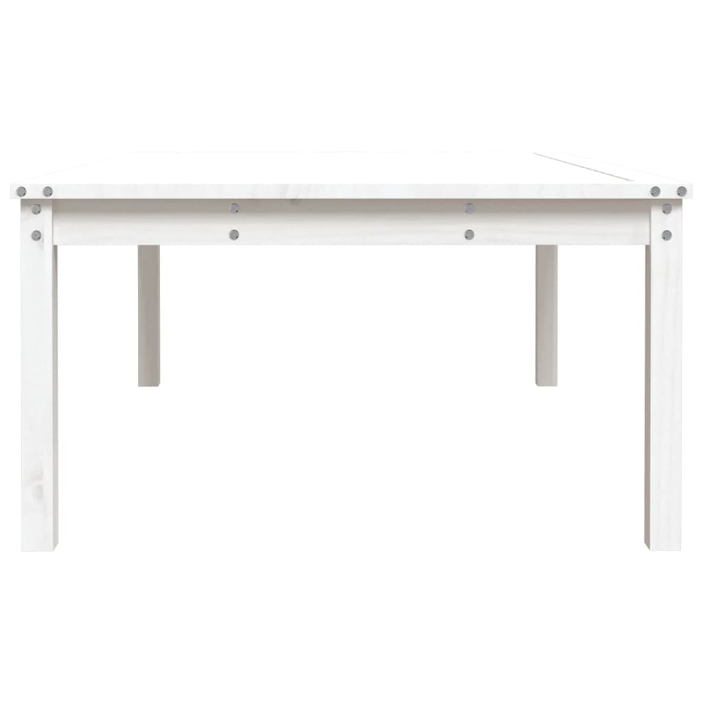 Tuintafel 121x82,5x45 cm massief grenenhout wit - AllerleiShop