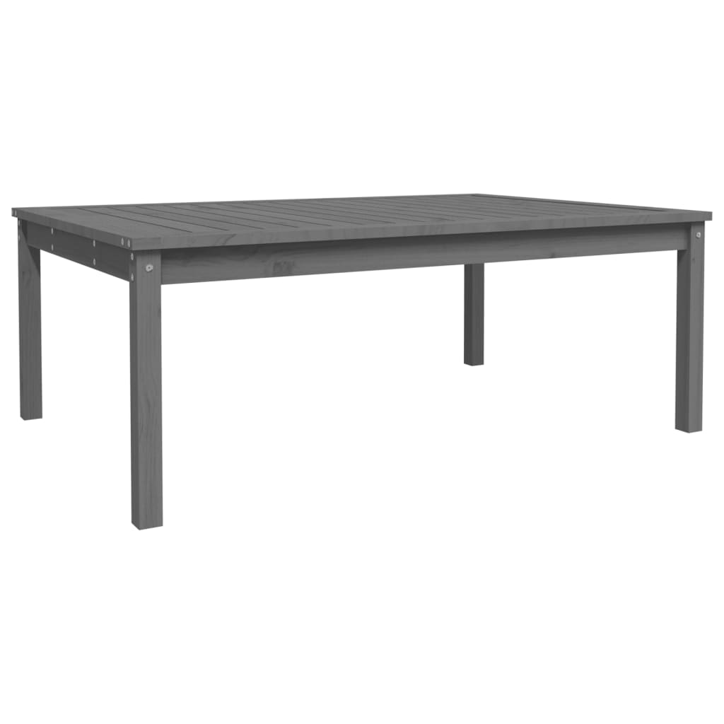 Tuintafel 121x82,5x45 cm massief grenenhout grijs - AllerleiShop