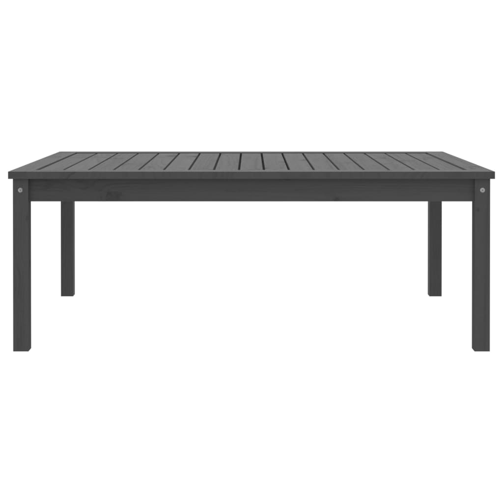 Tuintafel 121x82,5x45 cm massief grenenhout grijs - AllerleiShop