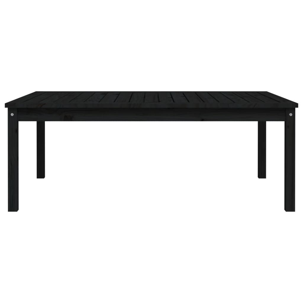 Tuintafel 121x82,5x45 cm massief grenenhout zwart - AllerleiShop