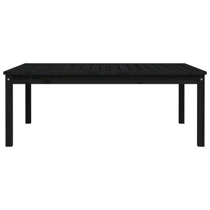 Tuintafel 121x82,5x45 cm massief grenenhout zwart - AllerleiShop