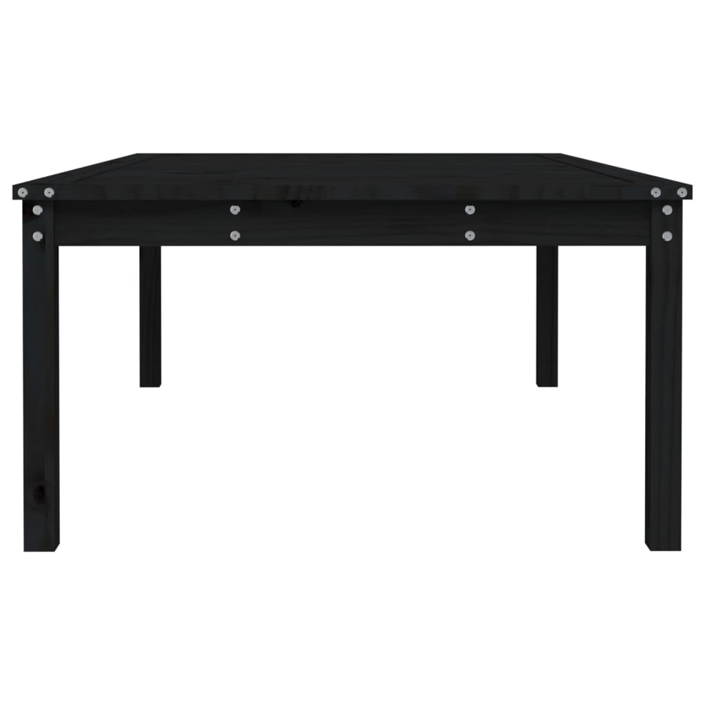 Tuintafel 121x82,5x45 cm massief grenenhout zwart - AllerleiShop