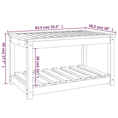 Tuintafel 82,5x50,5x45 cm massief grenenhout - AllerleiShop