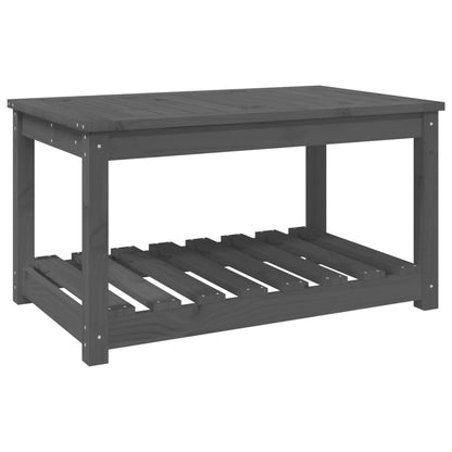 Tuintafel 82,5x50,5x45 cm massief grenenhout grijs - AllerleiShop