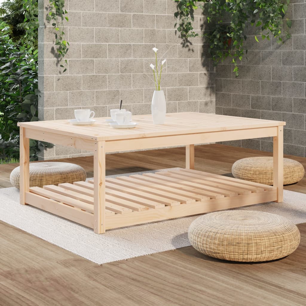 Tuintafel 121x82,5x45 cm massief grenenhout - AllerleiShop