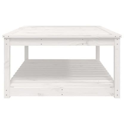 Tuintafel 121x82,5x45 cm massief grenenhout wit - AllerleiShop