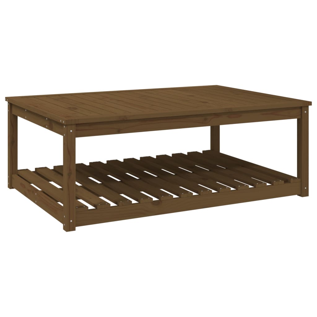 Tuintafel 121x82,5x45 cm massief grenenhout honingbruin - AllerleiShop