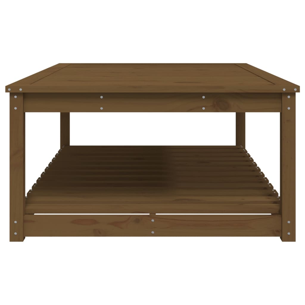 Tuintafel 121x82,5x45 cm massief grenenhout honingbruin - AllerleiShop