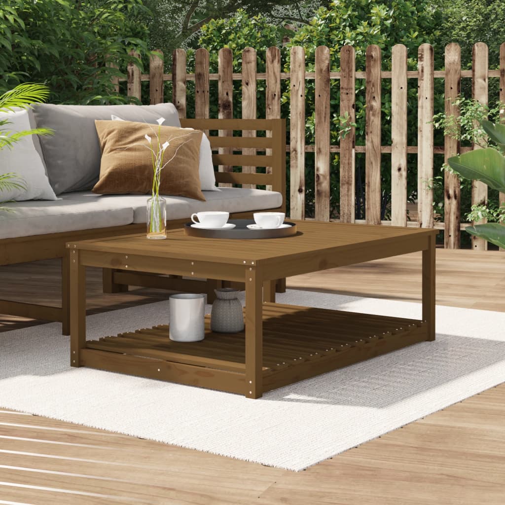 Tuintafel 121x82,5x45 cm massief grenenhout honingbruin - AllerleiShop