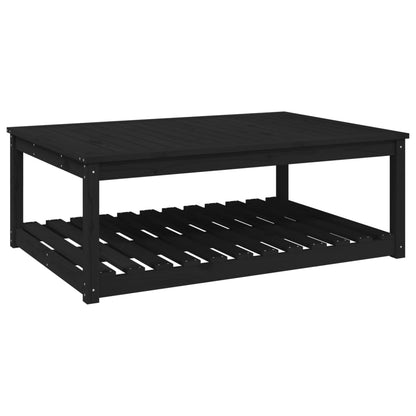 Tuintafel 121x82,5x45 cm massief grenenhout zwart - AllerleiShop