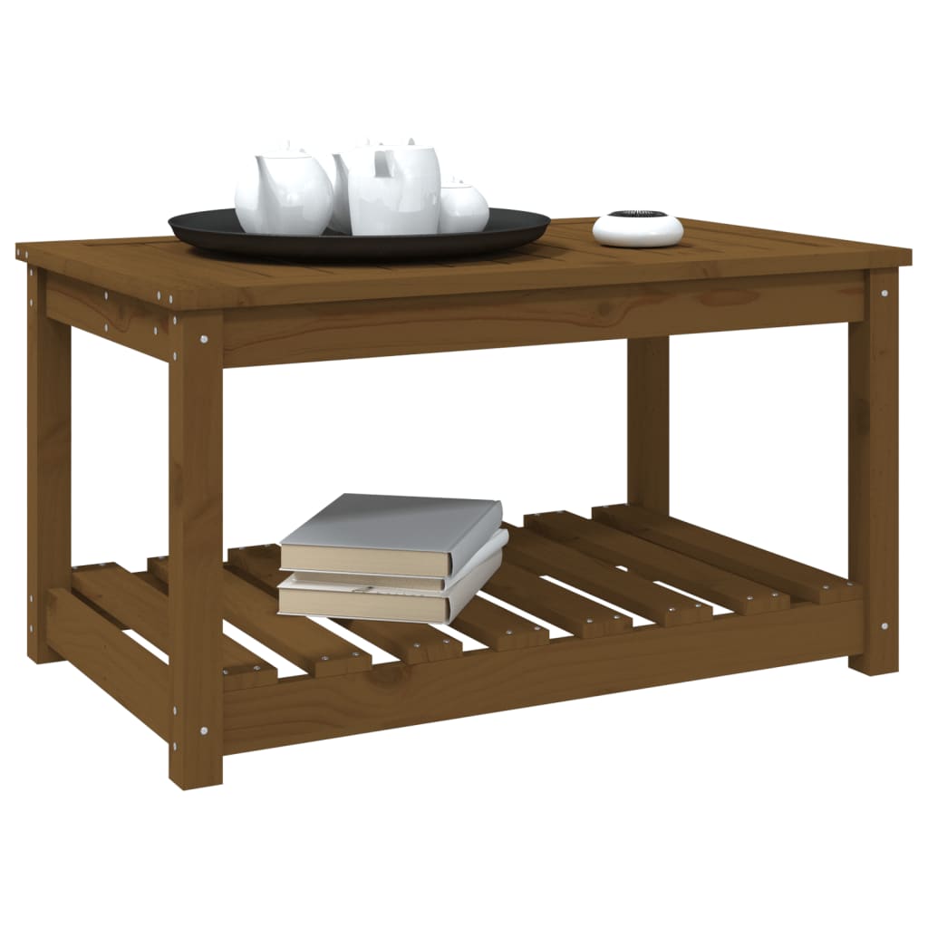 Tuintafel 82,5x50,5x45 cm massief grenenhout honingbruin - AllerleiShop