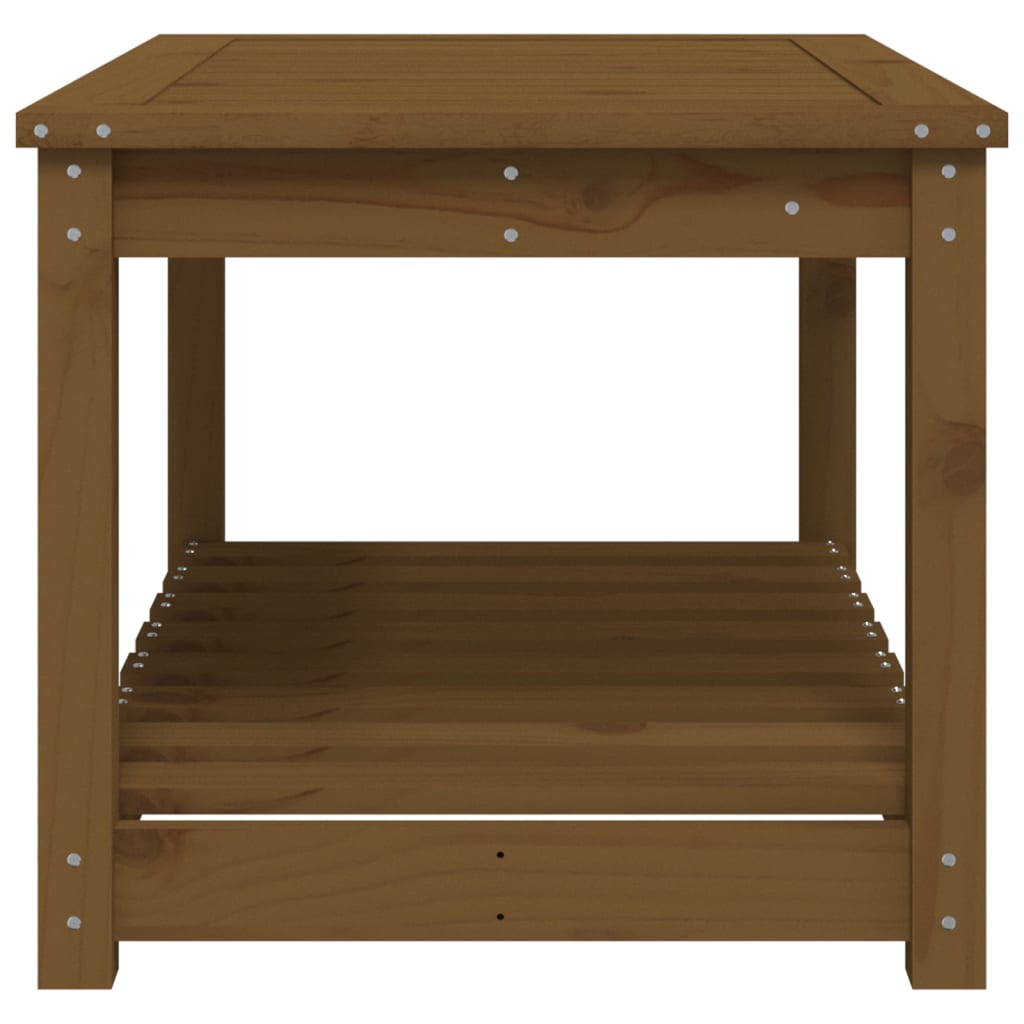 Tuintafel 82,5x50,5x45 cm massief grenenhout honingbruin - AllerleiShop