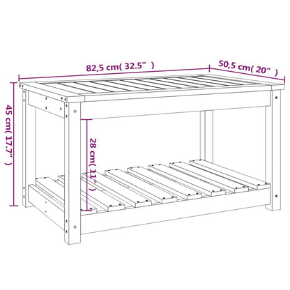 Tuintafel 82,5x50,5x45 cm massief grenenhout honingbruin - AllerleiShop