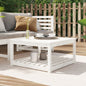 Tuintafel 82,5x82,5x45 cm massief grenenhout wit - AllerleiShop