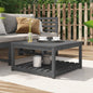 Tuintafel 82,5x82,5x45 cm massief grenenhout grijs - AllerleiShop