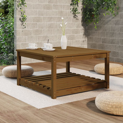 Tuintafel 82,5x82,5x45 cm massief grenenhout honingbruin - AllerleiShop