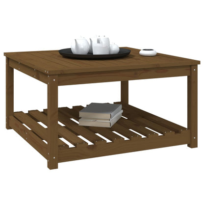 Tuintafel 82,5x82,5x45 cm massief grenenhout honingbruin - AllerleiShop