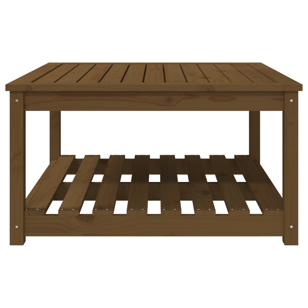 Tuintafel 82,5x82,5x45 cm massief grenenhout honingbruin - AllerleiShop