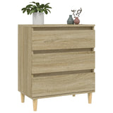 Dressoir 60x35x70 cm bewerkt hout sonoma eikenkleurig - AllerleiShop