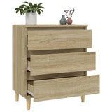 Dressoir 60x35x70 cm bewerkt hout sonoma eikenkleurig - AllerleiShop