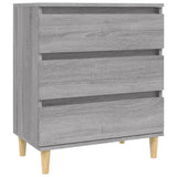 Dressoir 60x35x70 cm bewerkt hout grijs sonoma eikenkleurig - AllerleiShop