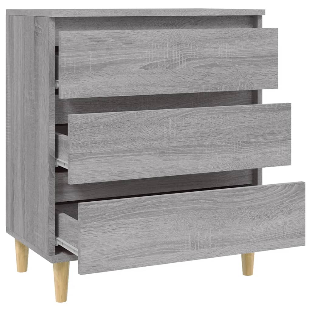 Dressoir 60x35x70 cm bewerkt hout grijs sonoma eikenkleurig - AllerleiShop